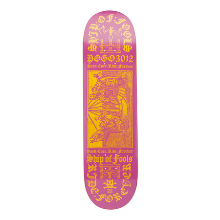 DESKA POGO SHIP OF FOOLS PURPLE YELLOW MED
