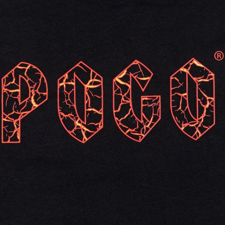 T-SHIRT POGO MAGMA RED BLACK