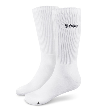 SKARPETKI POGO GOTYK WHITE