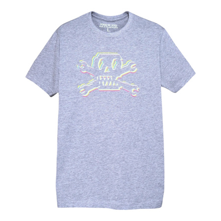 T-SHIRT POGO GLITCH TV GREY MELANGE