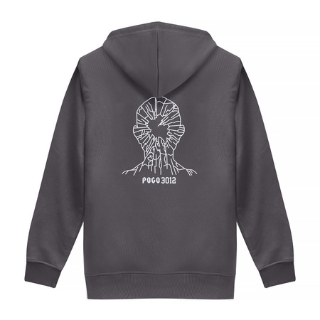 BLUZA POGO HOODIE ZIP SZYBA GRAPHITE