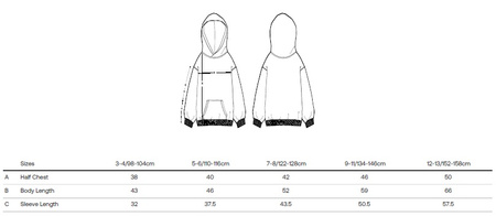 BLUZA POGO HOODIE POSTER BLACK KIDS